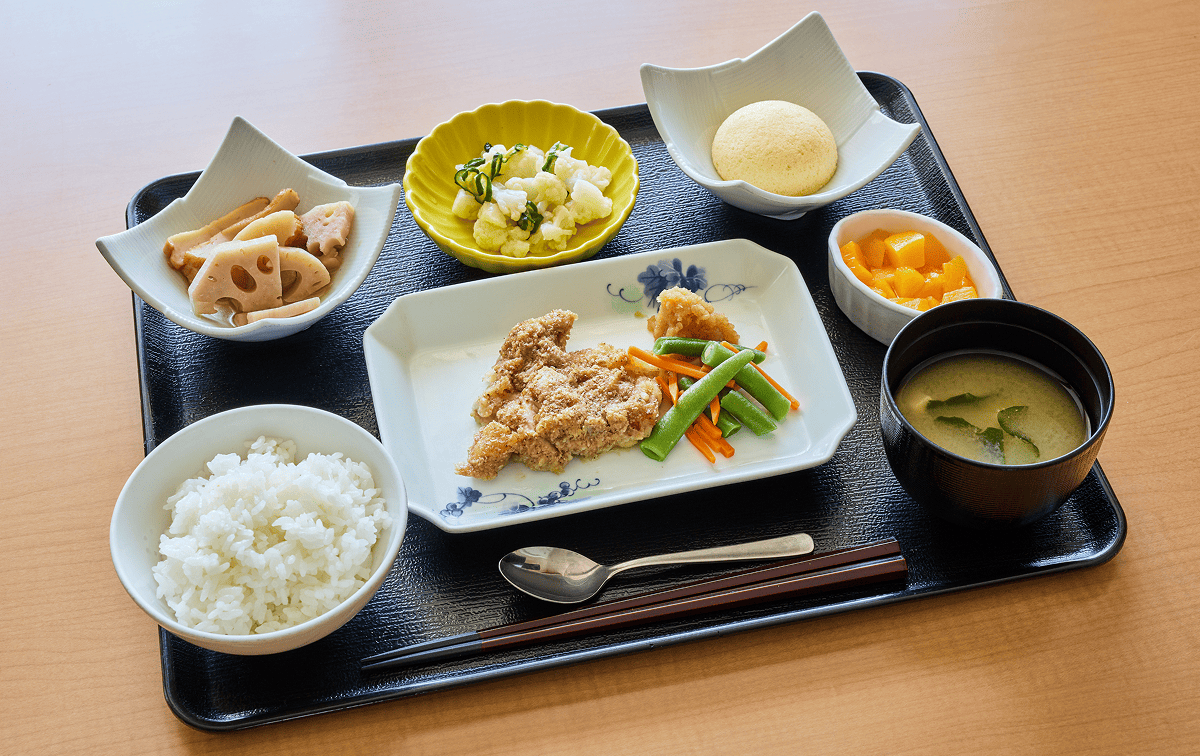 館内で作るお食事